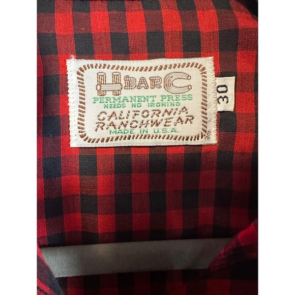 75. Vintage H Bar C western shirt; size Small - Picture 5 of 5